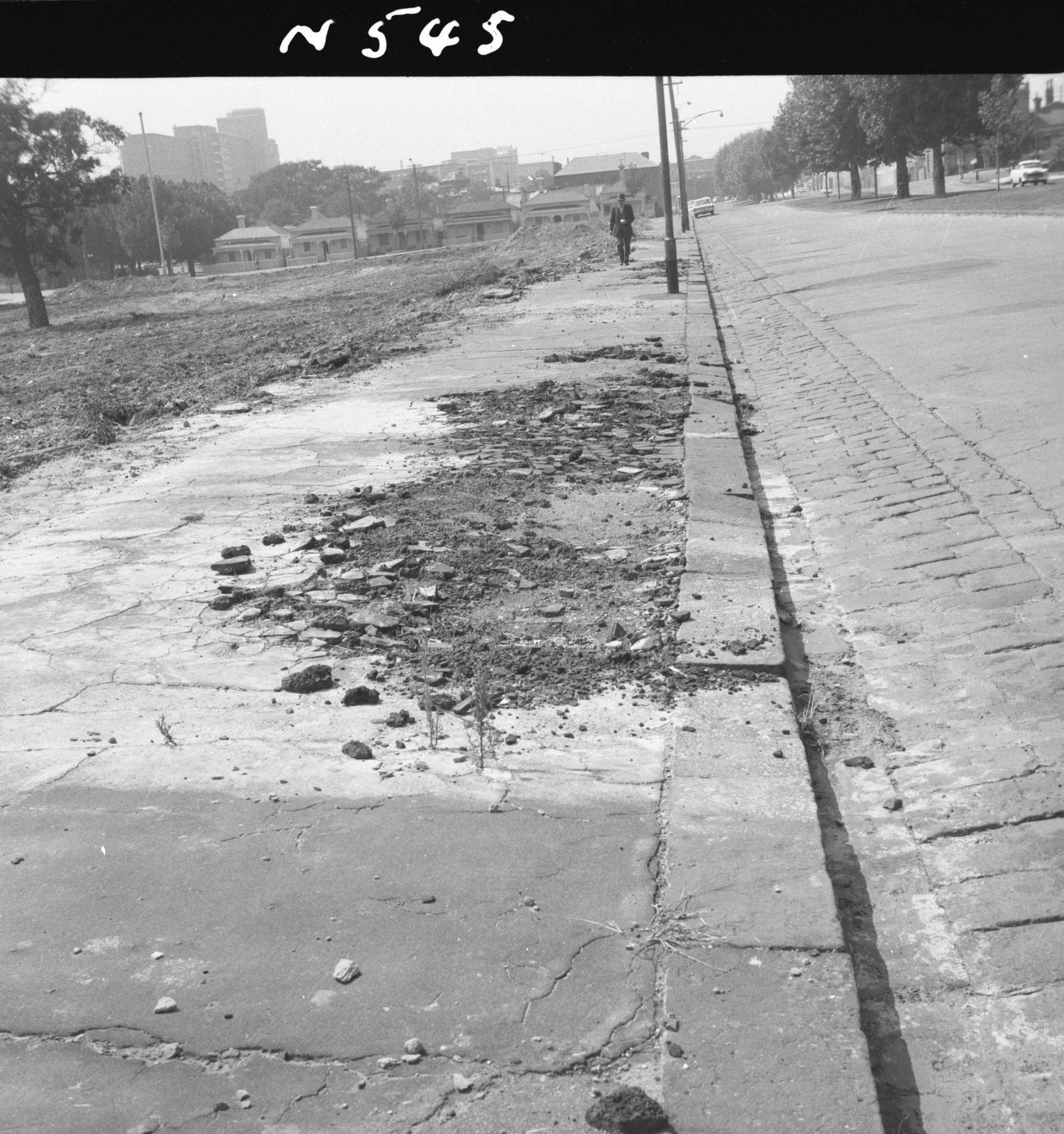 N545 Image Showing A Footpath Along O'shanassy Street - City Collection