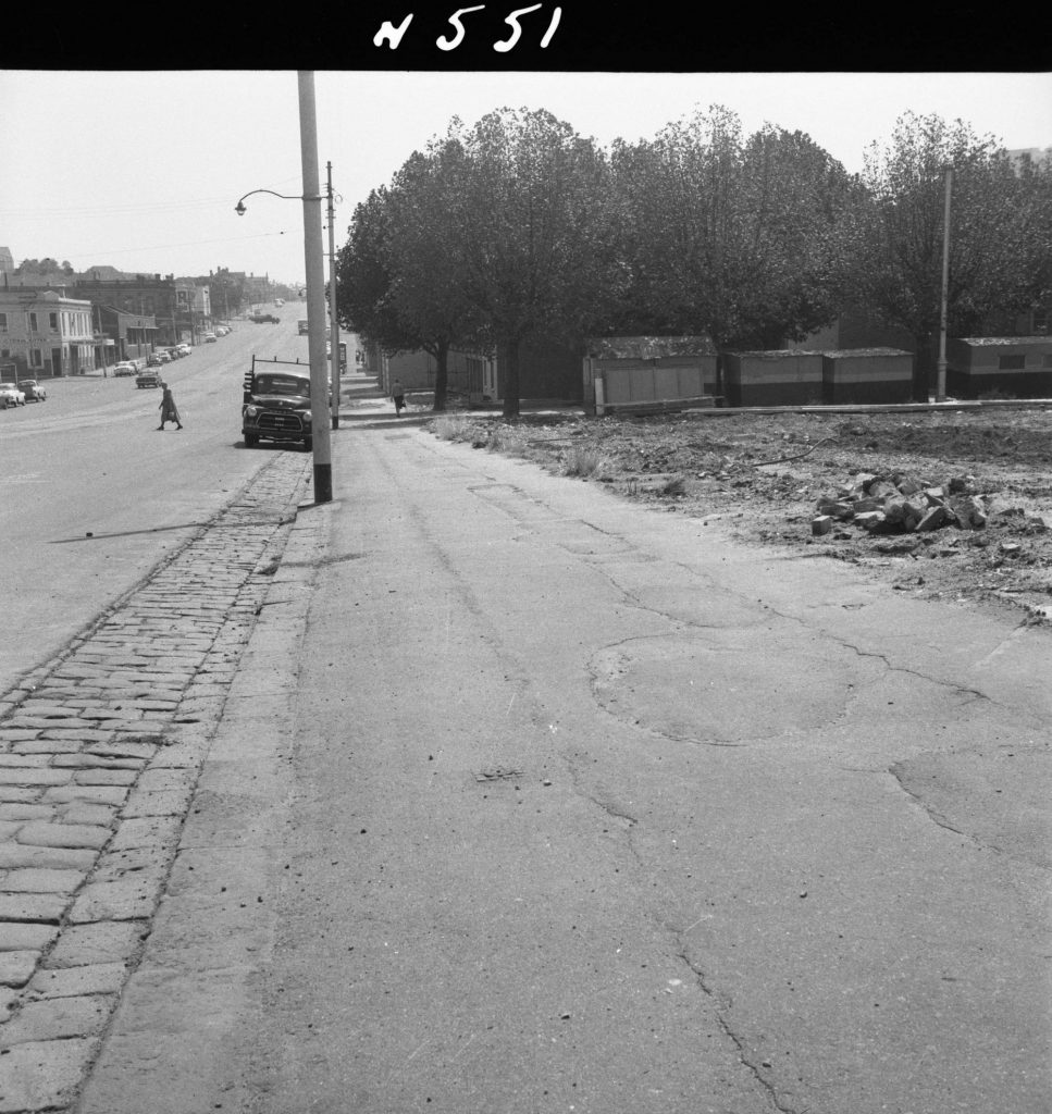 N551 Image showing Curzon Street, viewed from O’Shanassy Street