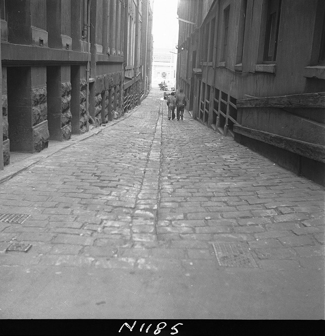 N1185 Image showing Tavistock Place before surfacing