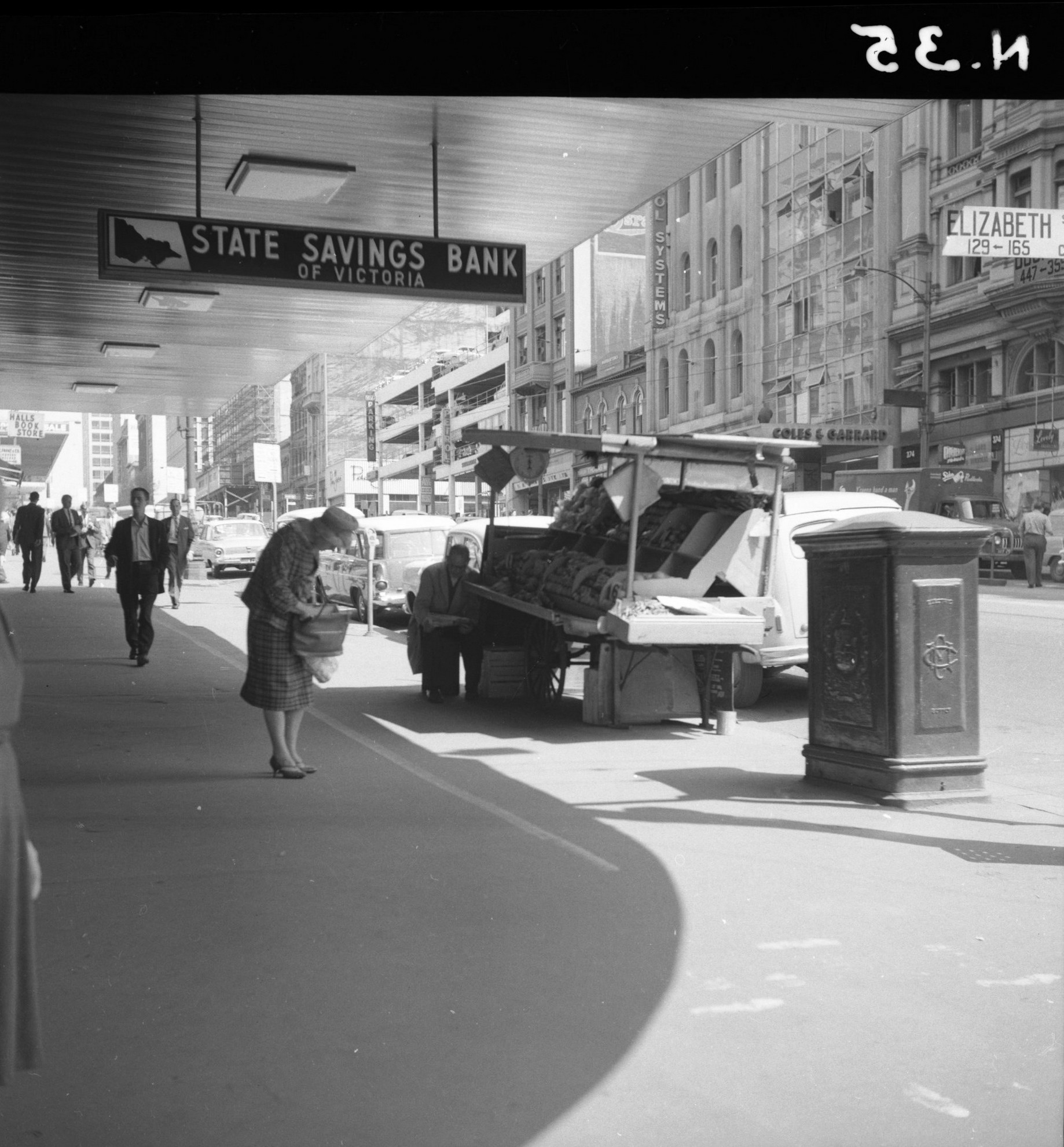 N35 Image showing a view from an Elizabeth Street corner City Collection