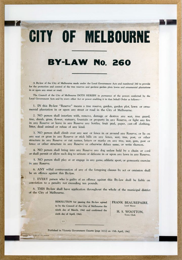 City of Melbourne By-Law No. 260