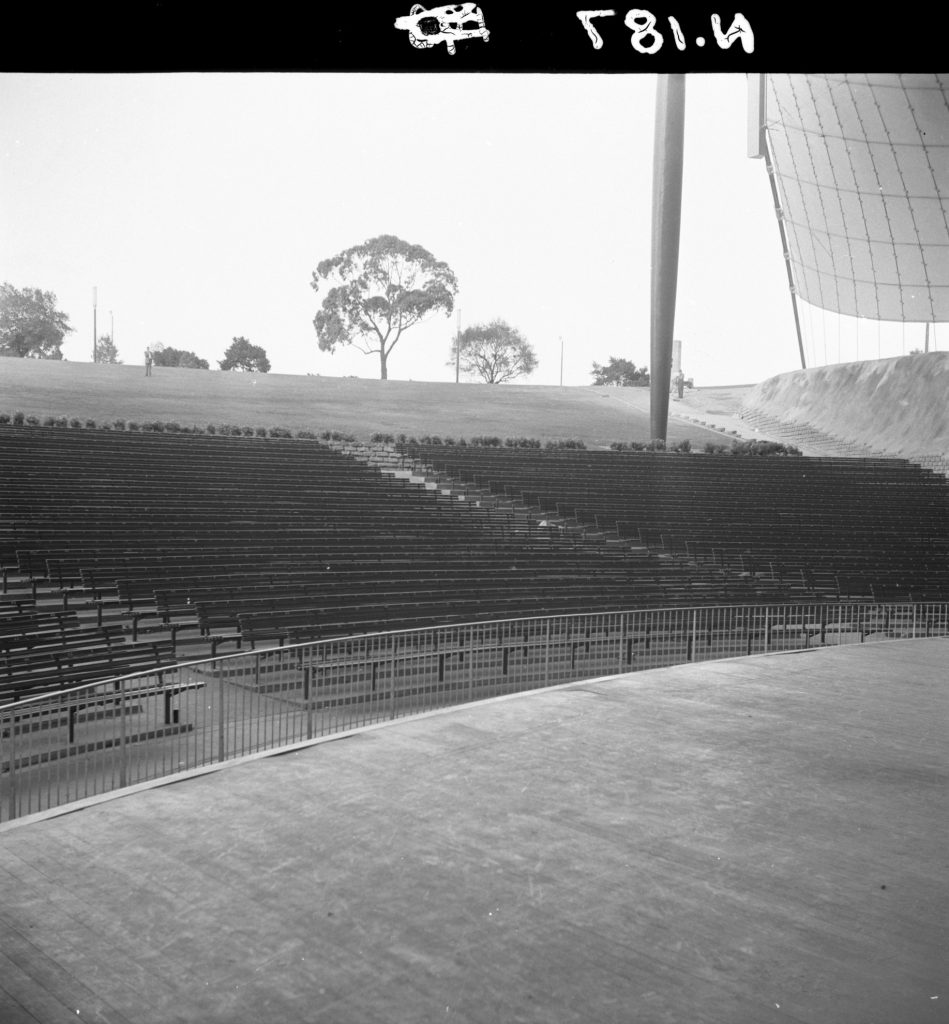 N187 Image showing a view from the stage of the Sidney Myer Music Bowl