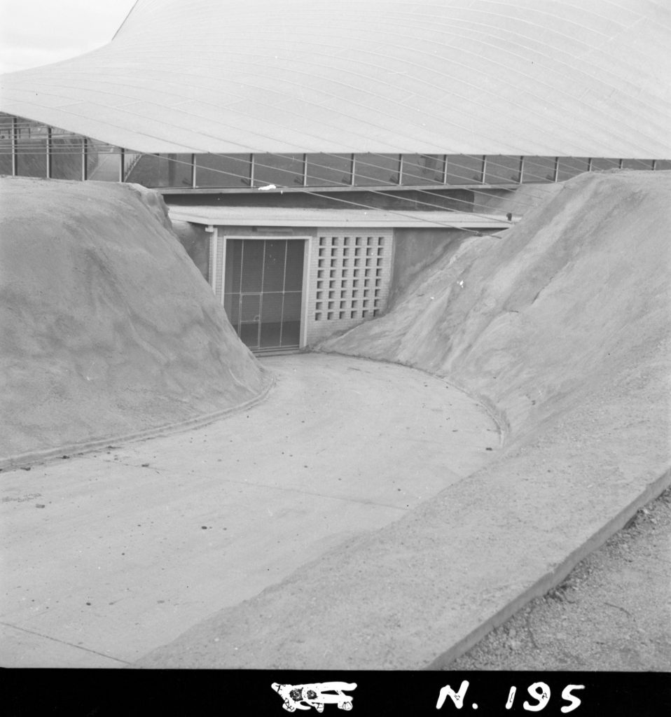 N195 Image showing the stage entrance of the Sidney Myer Music Bowl