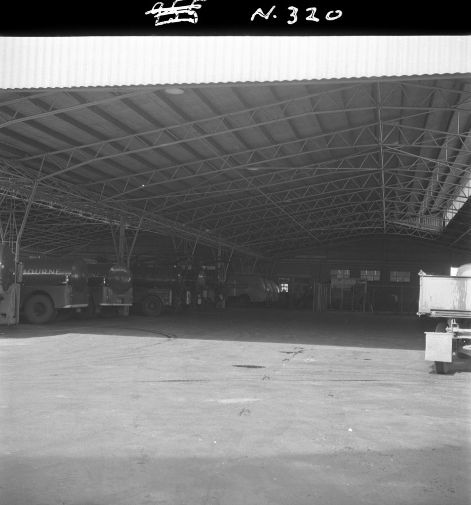 N320 Image showing construction of Melbourne City Council’s City Engineers Department garage and workshop on Green Street, North Melbourne