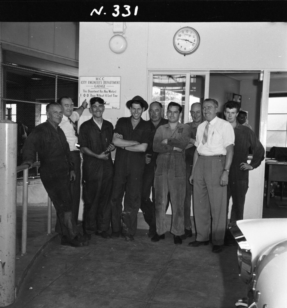 N331 Image of Melbourne City Council’s garage and workshop staff