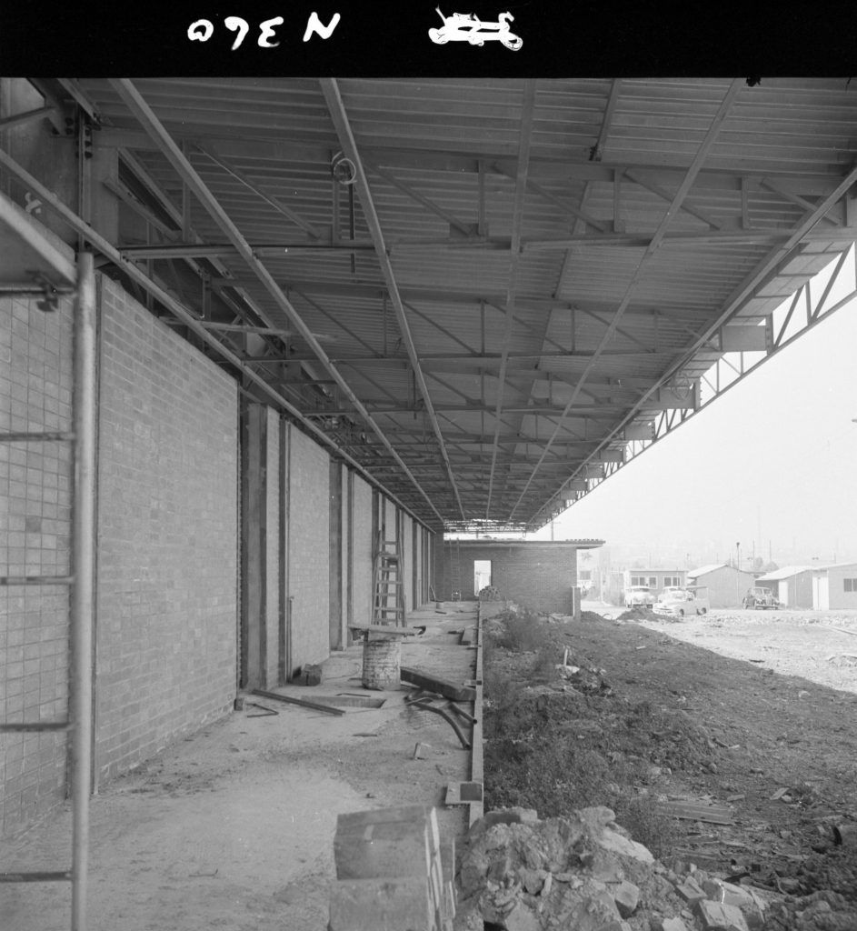 N360 Image showing construction of the Fish Market on Footscray Road