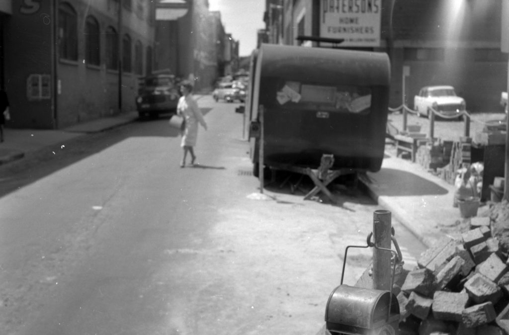 N609 Image showing Postmaster-General (P.M.G.) works on Russell Street and Little Bourke Street