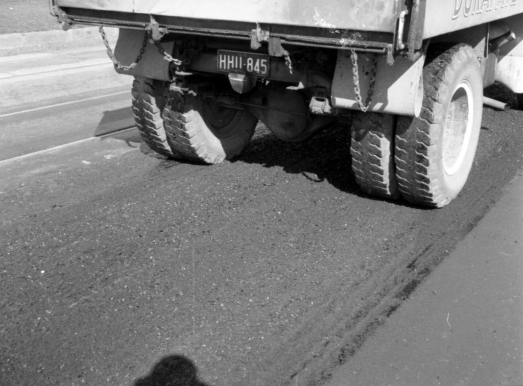 N626 Image showing roadworks on St Georges Road, Northcote