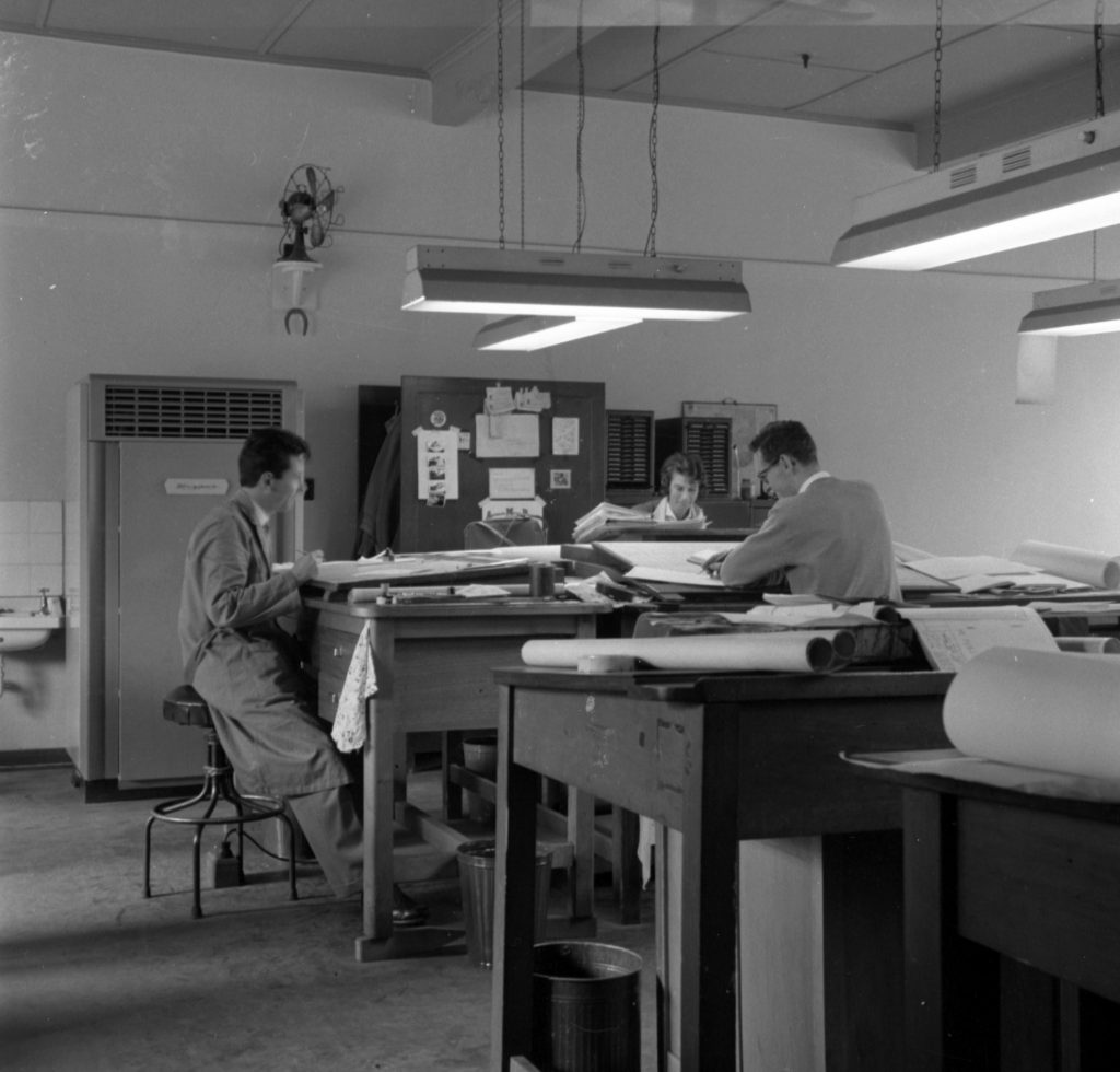 N810 Image showing the City Engineers Drawing Office