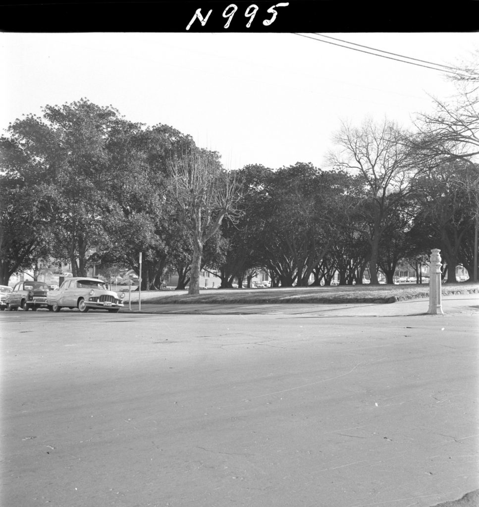 N995 Image showing a view of Lincoln Square, looking north-east from Bouverie Street