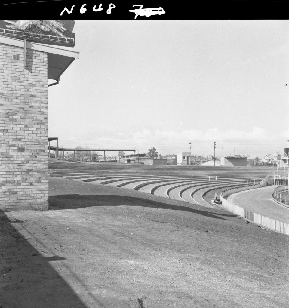 N648 Image showing terracing at North Melbourne Stadium (with N649 and N650)