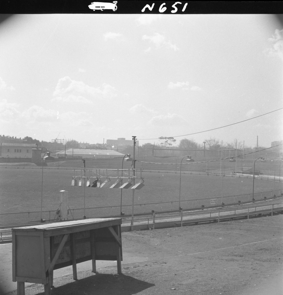 N651 Image showing terracing at North Melbourne Stadium (with N652)