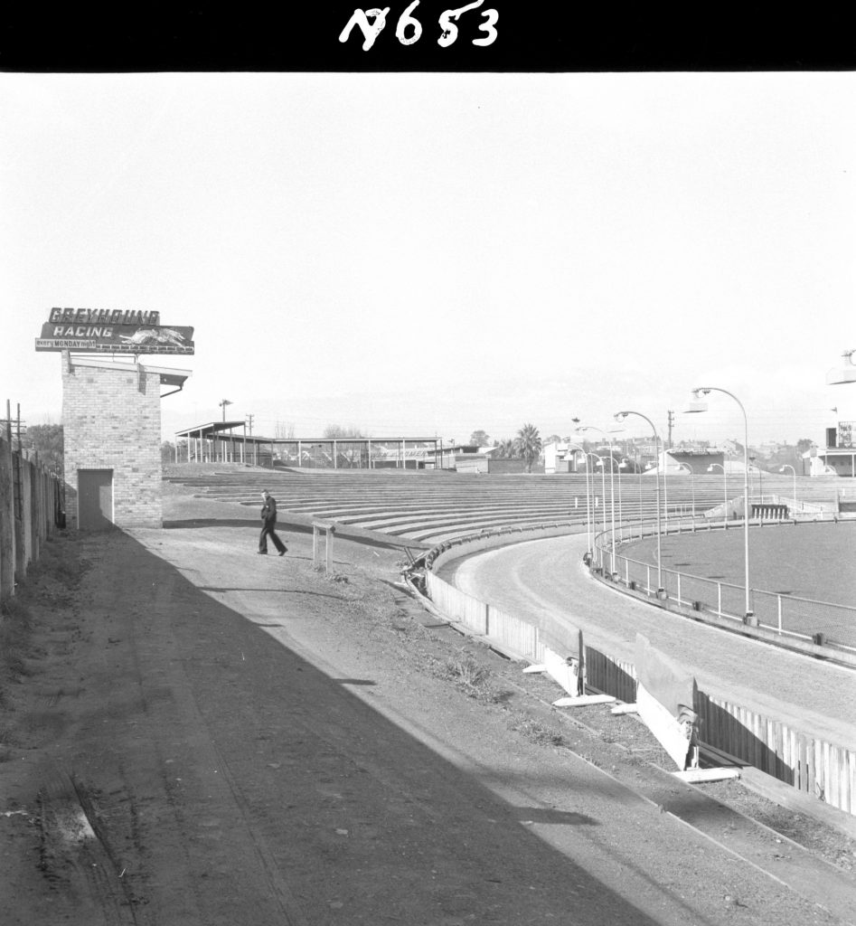 N653 Image showing terracing at North Melbourne Stadium