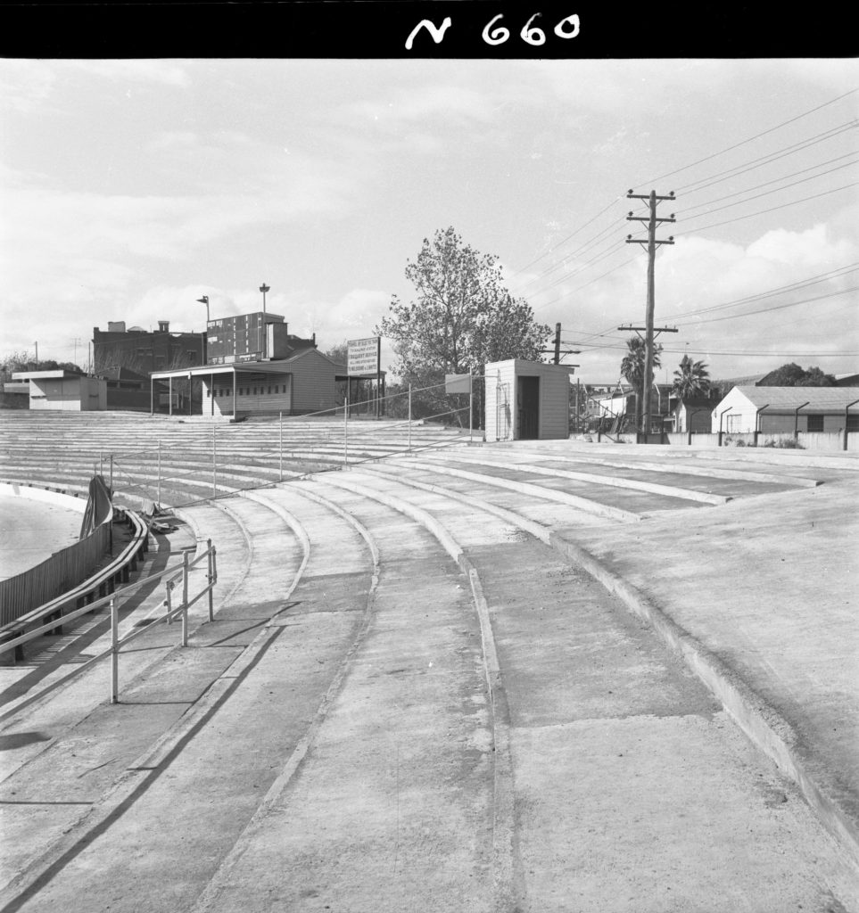 N660 Image showing new terracing at North Melbourne Stadium