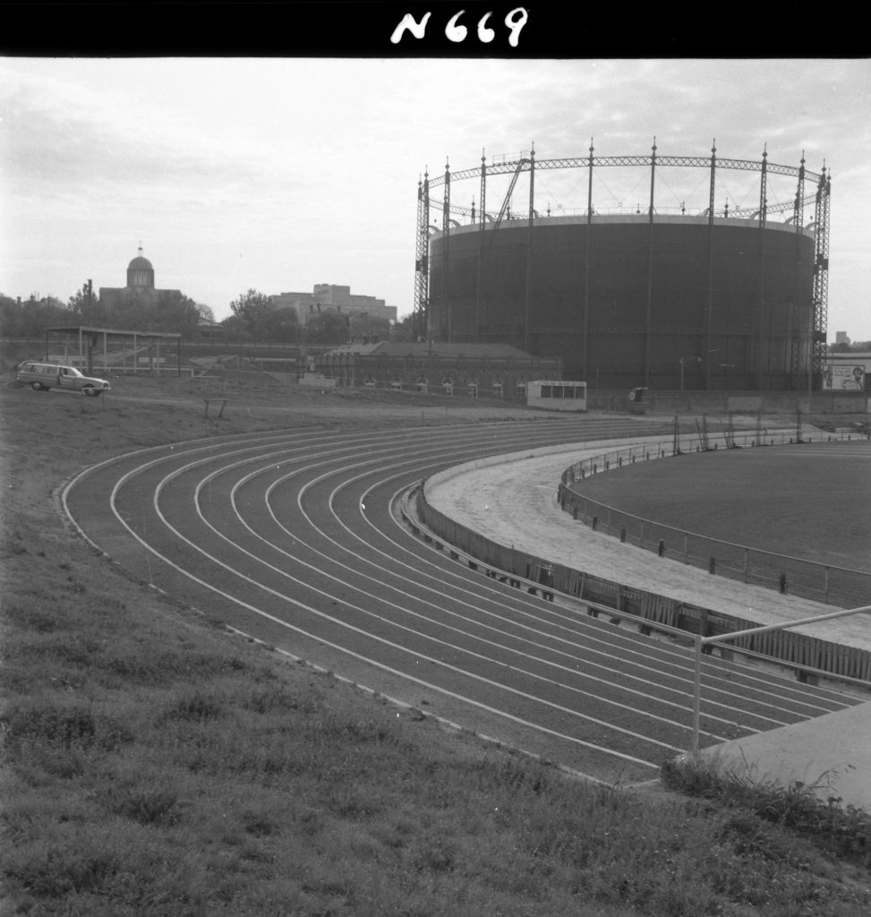 N669 Image showing new terracing at North Melbourne Recreational Reserve