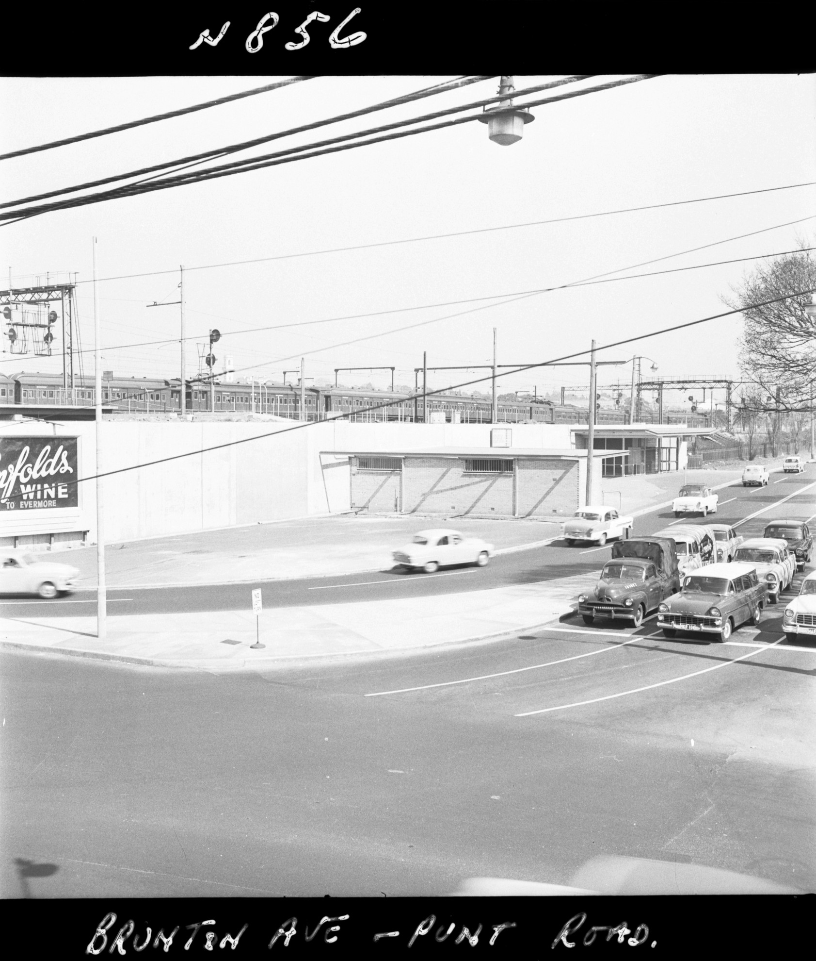 N856 Image showing Brunton Avenue after road widening, viewed from Punt