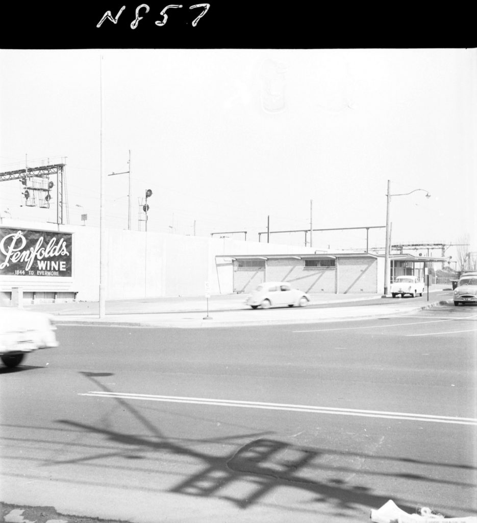 N857 Image showing Brunton Avenue after road widening, viewed from Punt Road