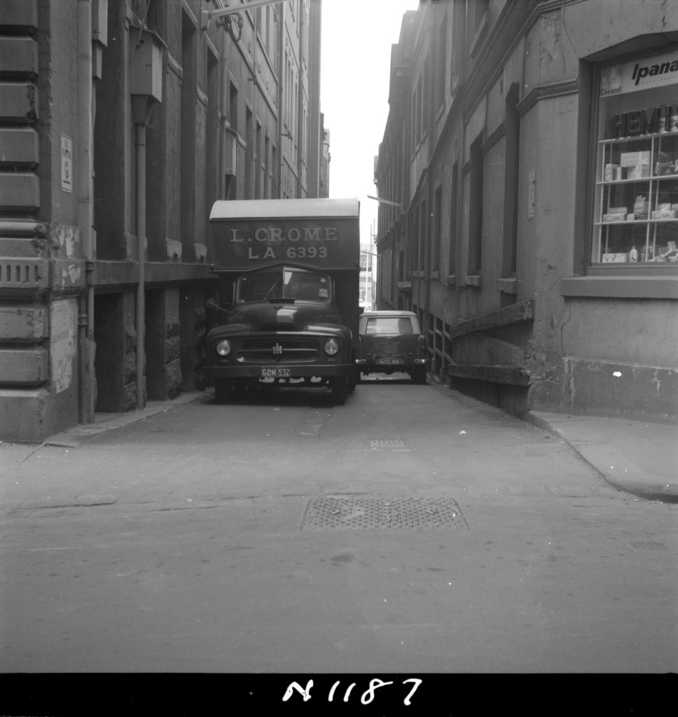 N1187 Image showing a parked traffic obstruction in Tavistock Place