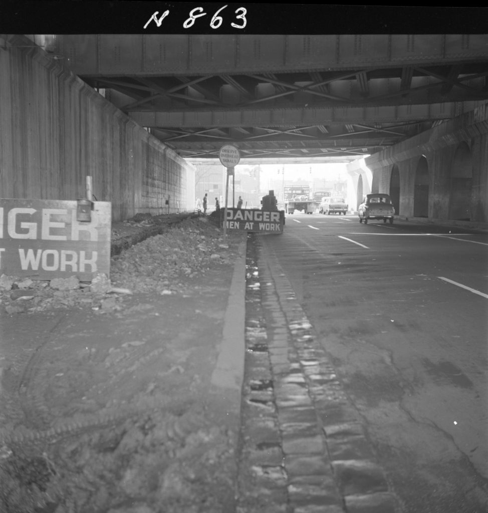 N863 Image showing roadworks along Punt Road