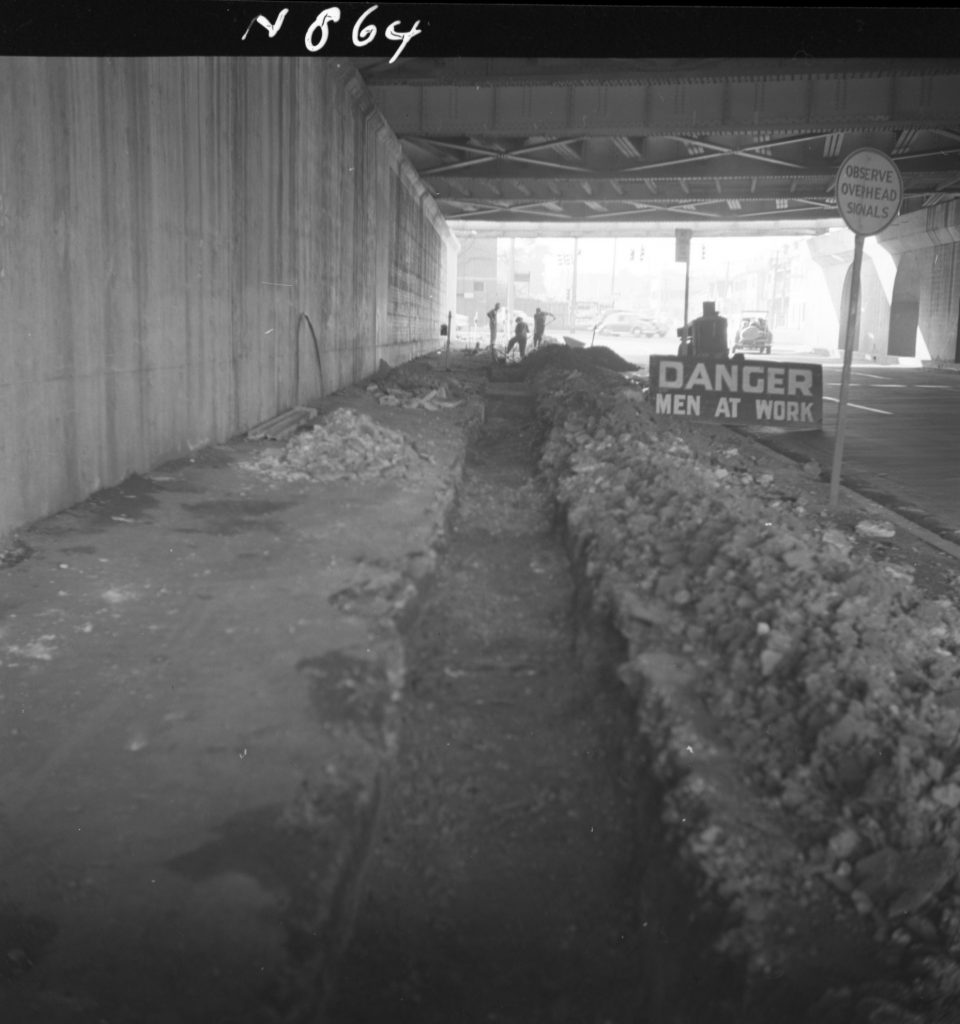 N864 Image showing roadworks along Punt Road