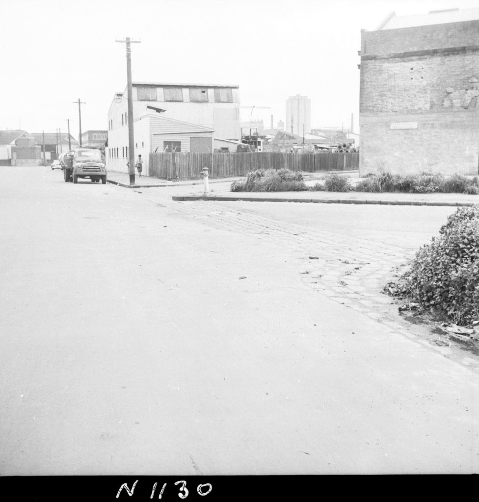 N1130 Image showing a dished crossing on Macaulay Road, North Melbourne