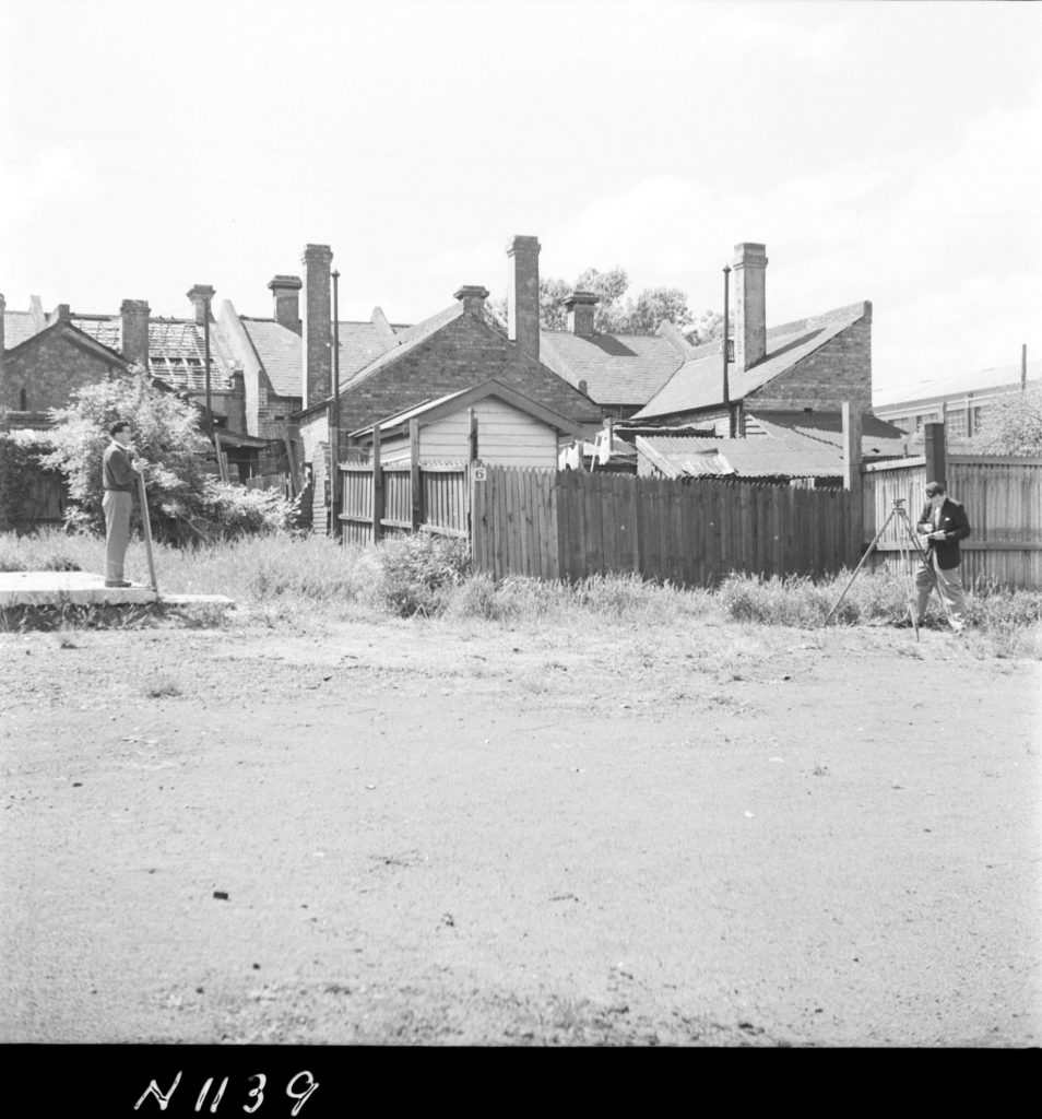 N1139 Image showing the levelling site for the Dudley Street weighbridge