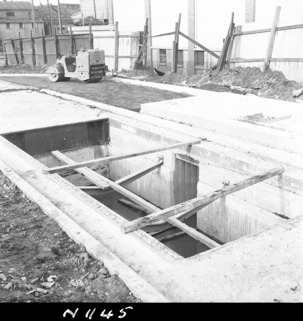 N1145 Image showing construction of a weighbridge on Dudley Street