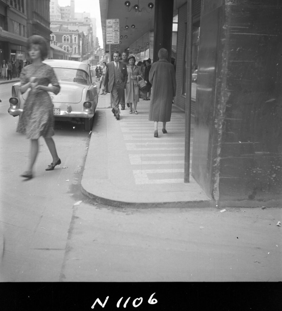 N1106 Image showing the terrazo footpath outside Myer’s, on Little Bourke Street