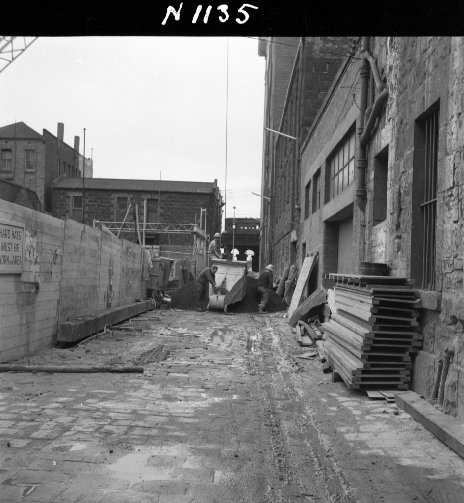 N1135 Image showing State Electricity Commission construction works