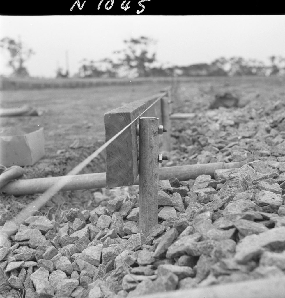 N1045 Image showing construction of the Womens Athletic Ground in Royal Park