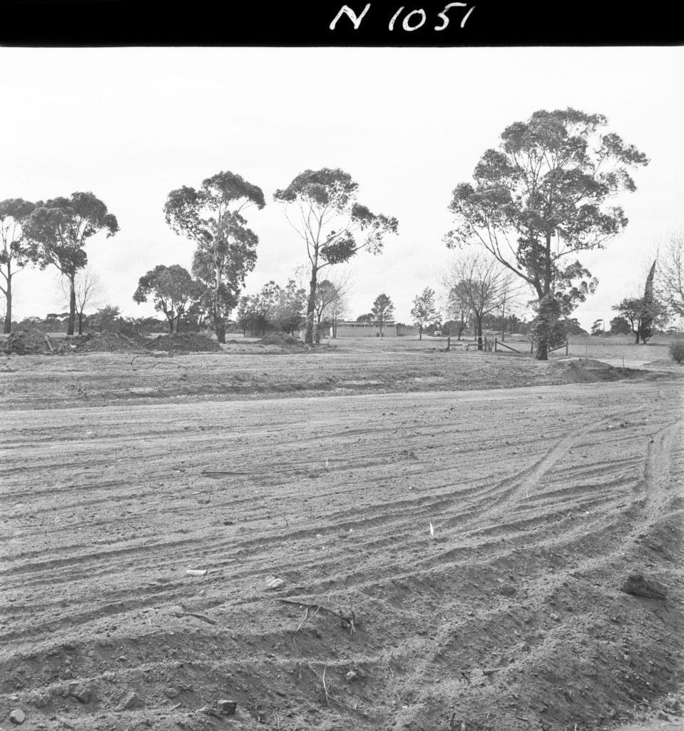 N1051 Image showing grading for basketball courts in Royal Park (with N1050)