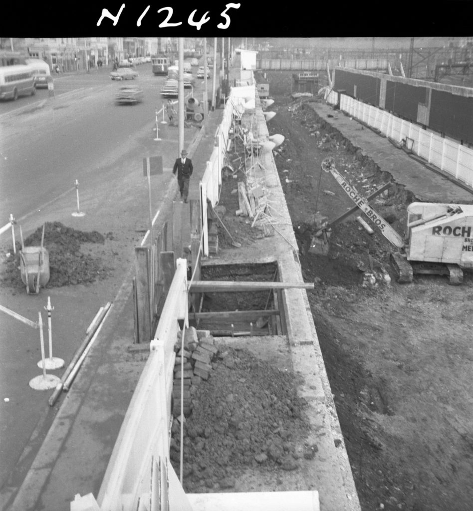 N1245 Image showing damage to a Flinders Street footpath