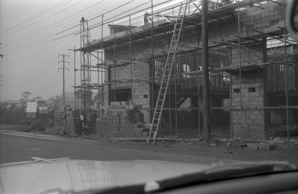 N1077 Image showing construction on Stubbs Street after flooding