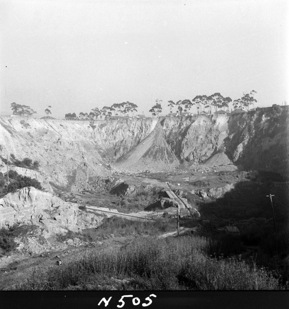 N505 Image of Hoffman’s Quarry showing conical fill