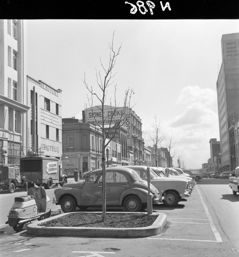 N986 Image showing newly planted trees on Queen Street