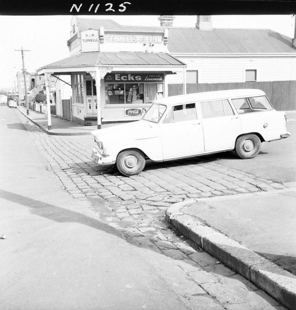 N1125 Image showing a dished crossing on Derby Street