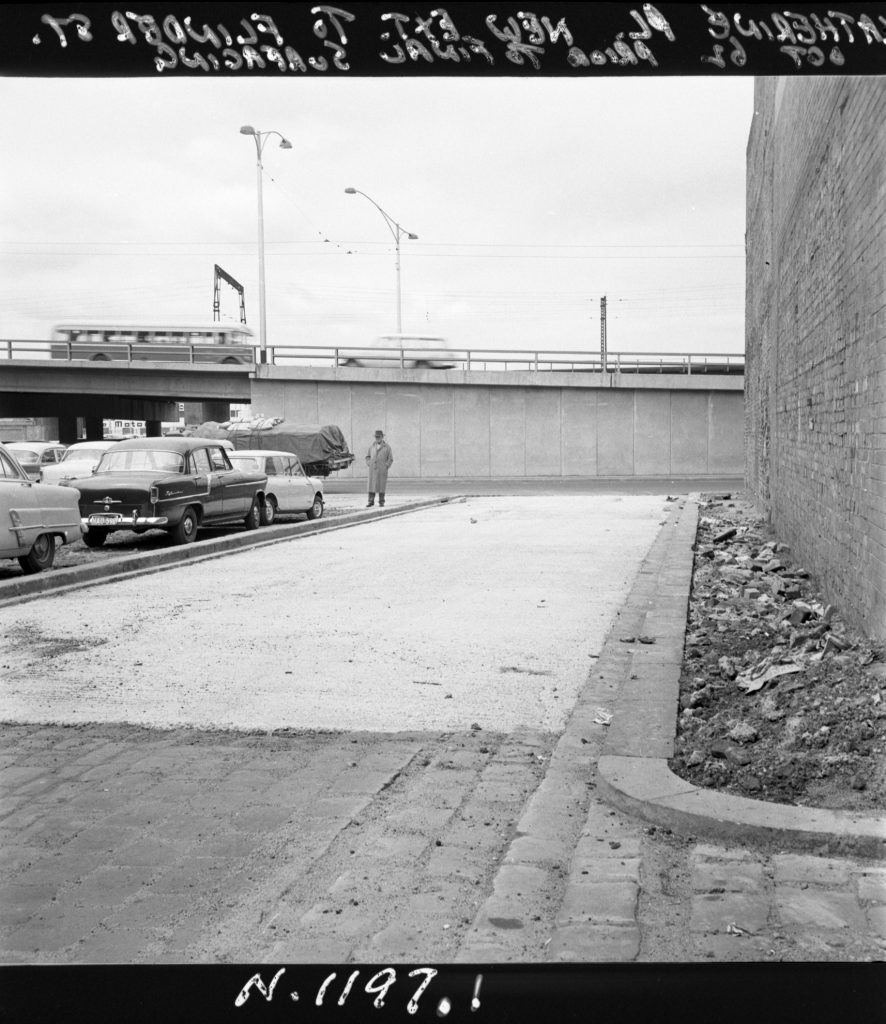 N1197.1 Image showing Katherine Place during the Flinders Street extension