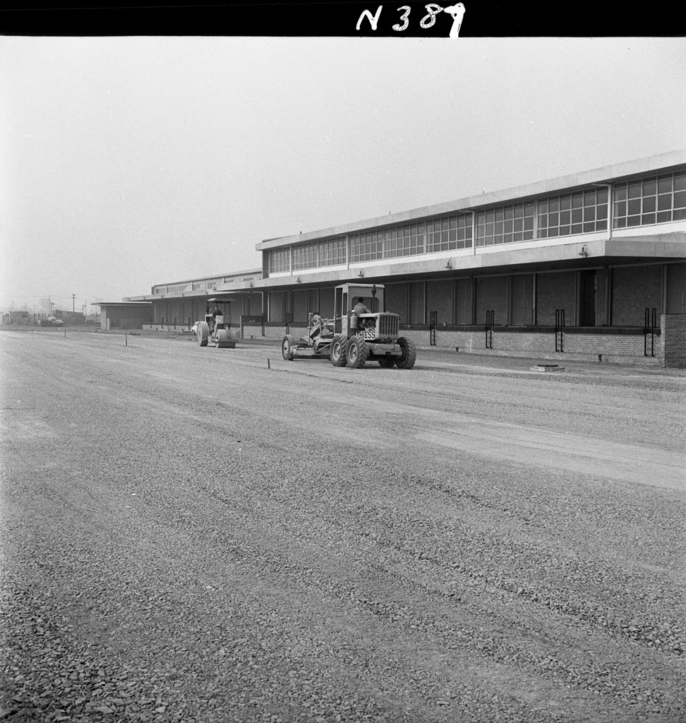 N387 Image showing grading at the rear of the Fish Market on Footscray Road