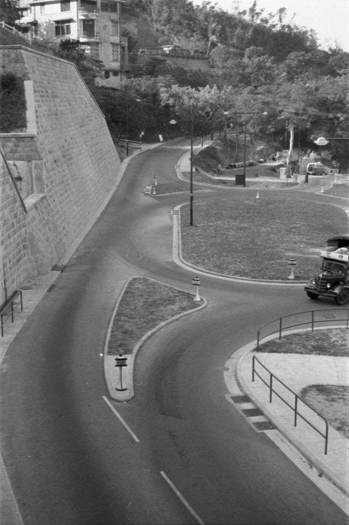 35A-13f Image showing an aerial view of a roundabout in Hong Kong