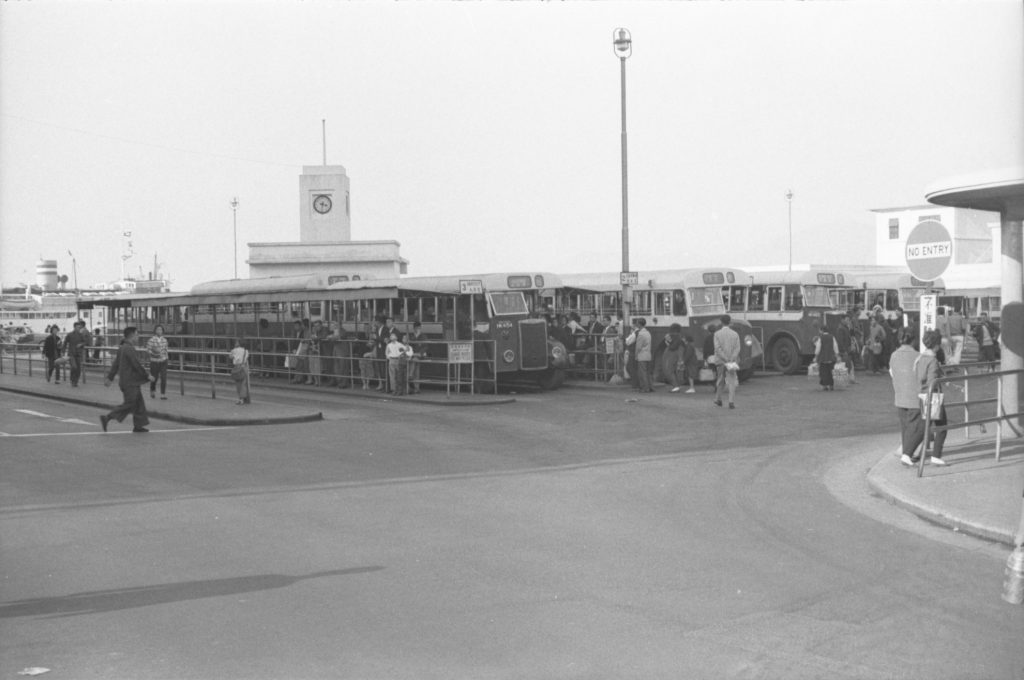 35A-19c Image of a bus interchange in Hong Kong