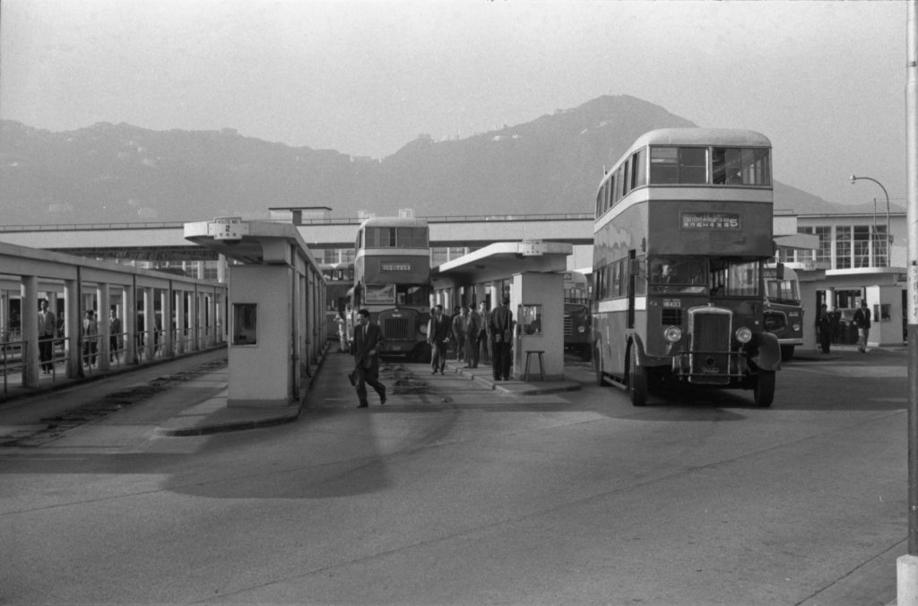 35A-22b Image of a bus interchange in Hong Kong