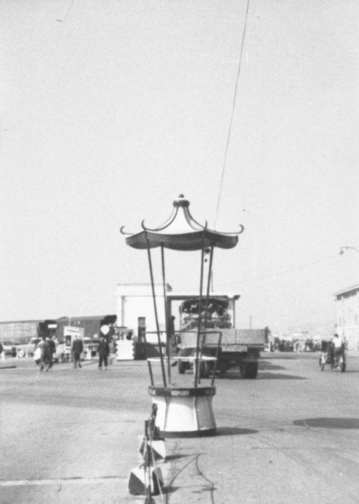 35A-30n Image of a traffic controller stand in Hong Kong