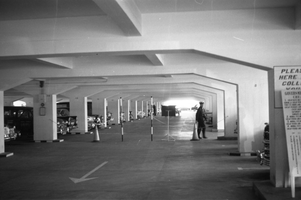 35A-39d Image showing the interior of a car park in Hong Kong