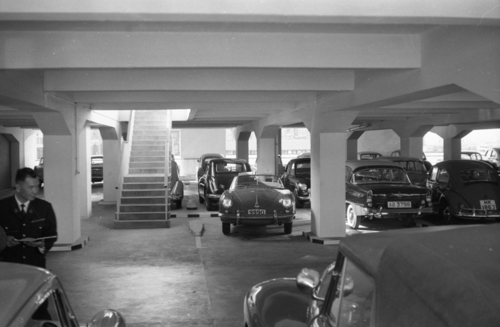 35A-40c Image showing the interior of a car park in Hong Kong