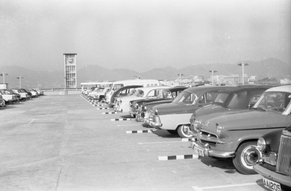 35A-40d Image showing the upper level of a car park in Hong Kong