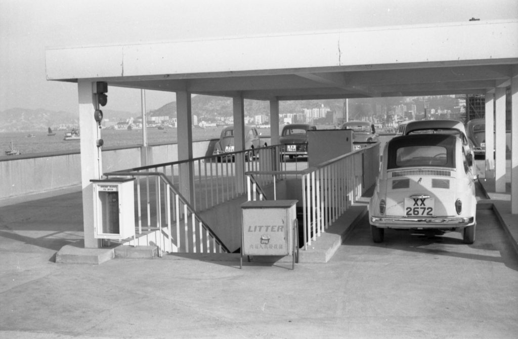 35A-42b Image showing the staircase at the top of a carpark in Hong Kong