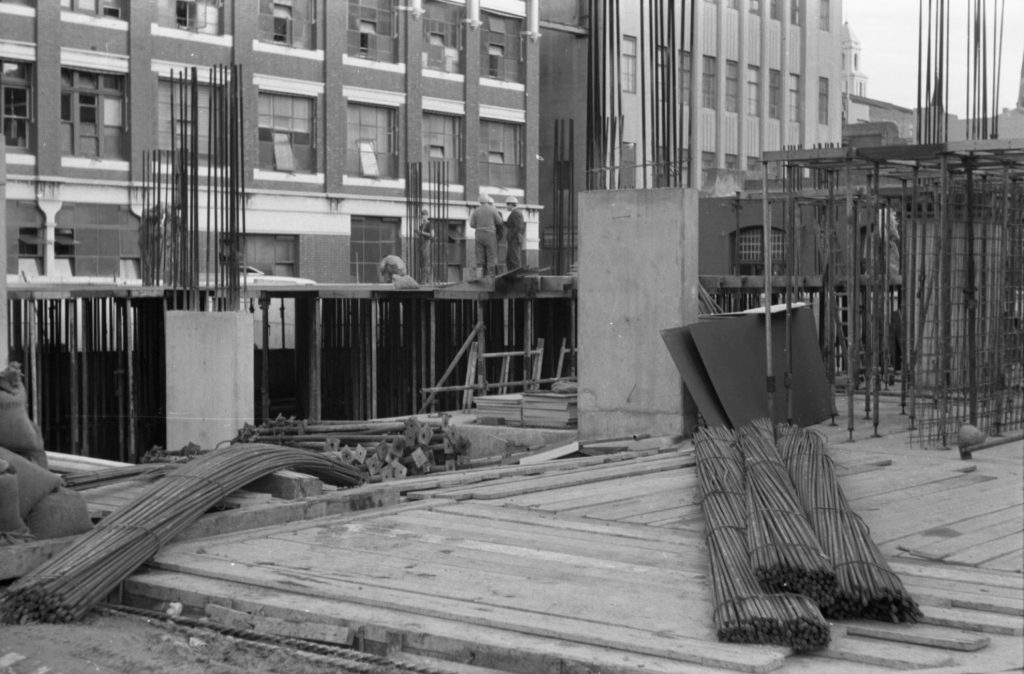 35A-68b Image showing construction of a car park on Little Collins Street