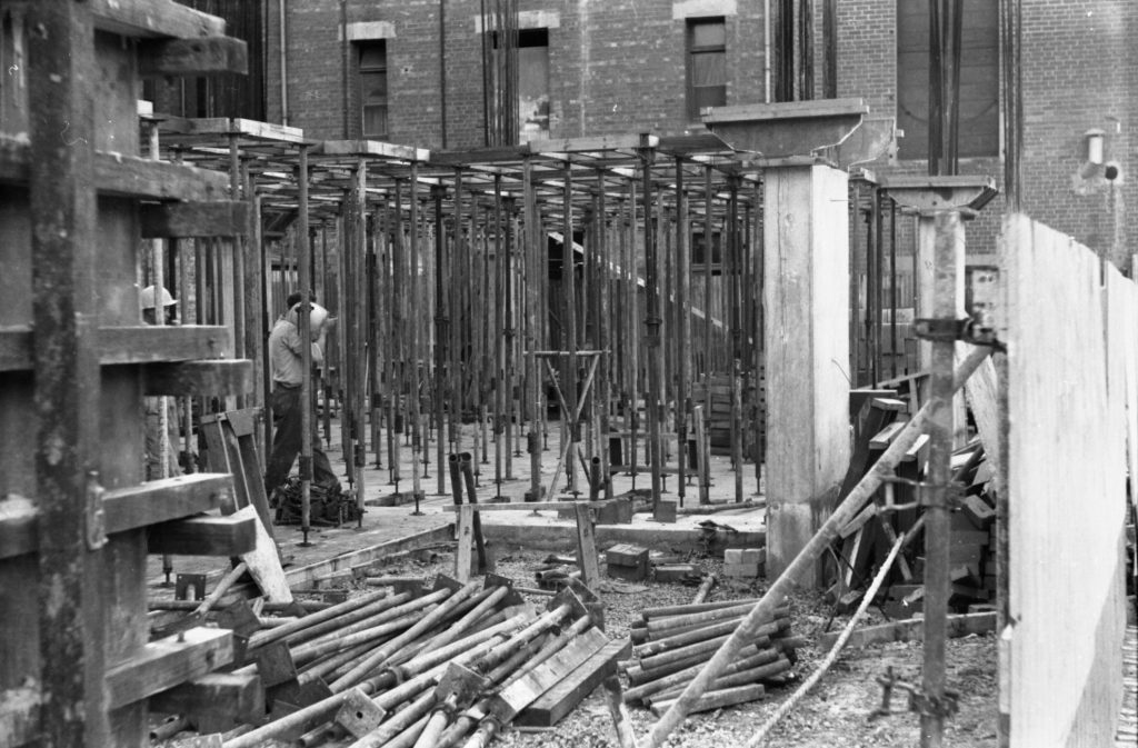 35A-68c Image showing construction of a car park on Little Collins Street