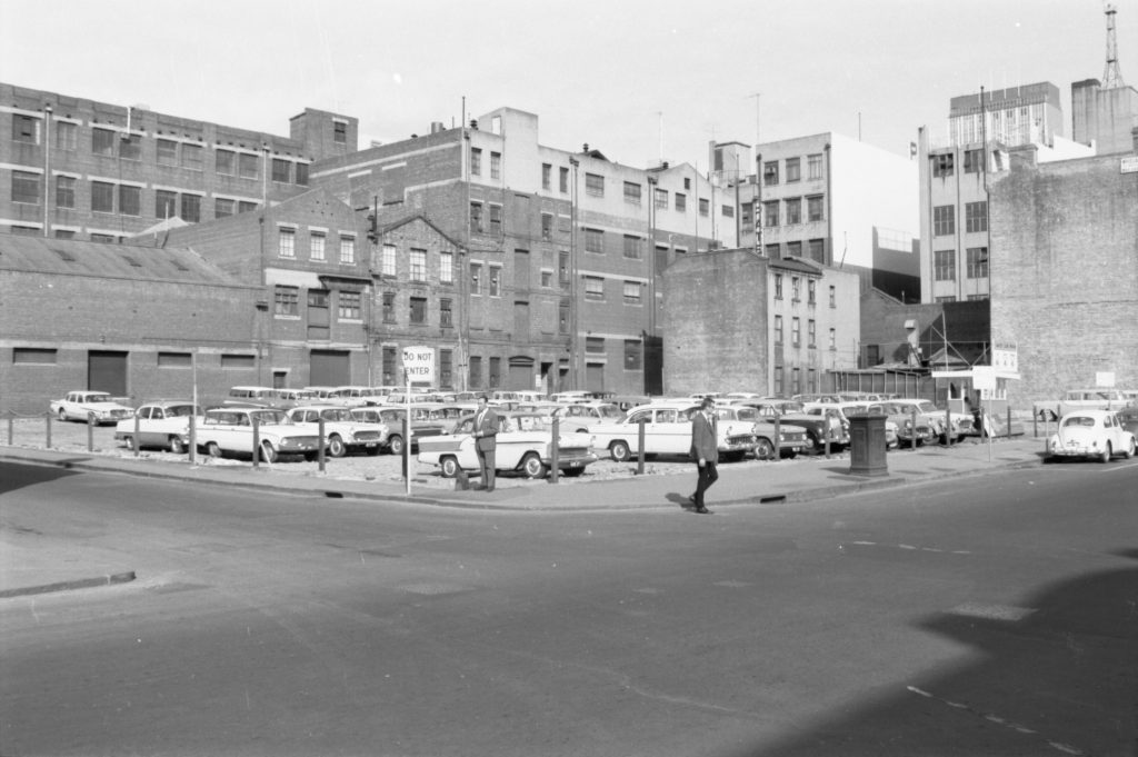 35A-72c Image of a car park, south east corner of Russell Street and Little Bourke Street