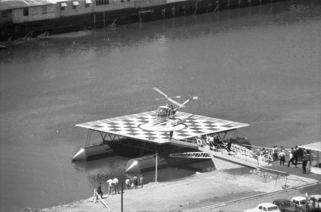 35A-79b Image showing a helicopter landing on a helipad